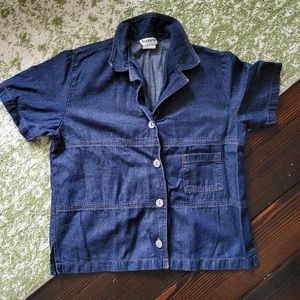 Hanes vintage denim button down